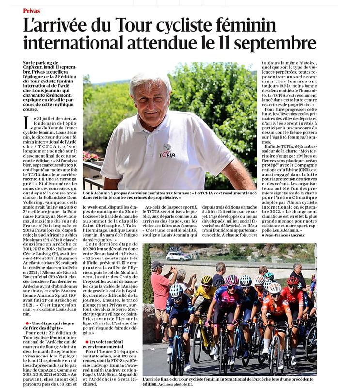 Présentation étape Beauchastel Privas